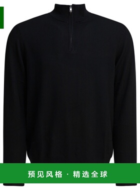 1h可退 香港直邮Nn07 男士 黑色美利奴羊毛针织衫 2486605659999B