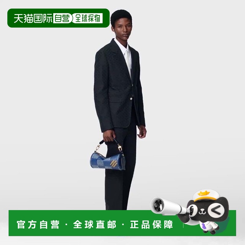 1h可退 欧洲直邮LV/路易威登男士pont neuf 丝棉混纺单排扣