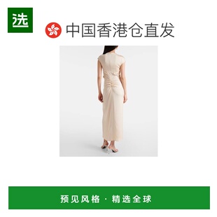 1h可退 香港直邮TOVE 女士 Tova crêpe 褶皱长款连衣裙