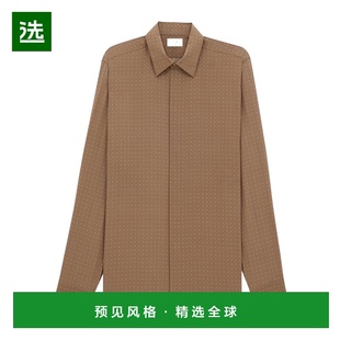 新款 香港直邮Saint 819096Y2L98长袖 圆点双绉衬衫 Laurent