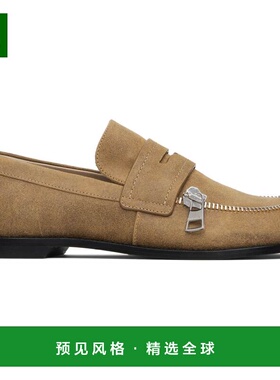 1h可退 香港直邮J.W. Anderson 男士 黄褐色 Biker Moccasin 乐福