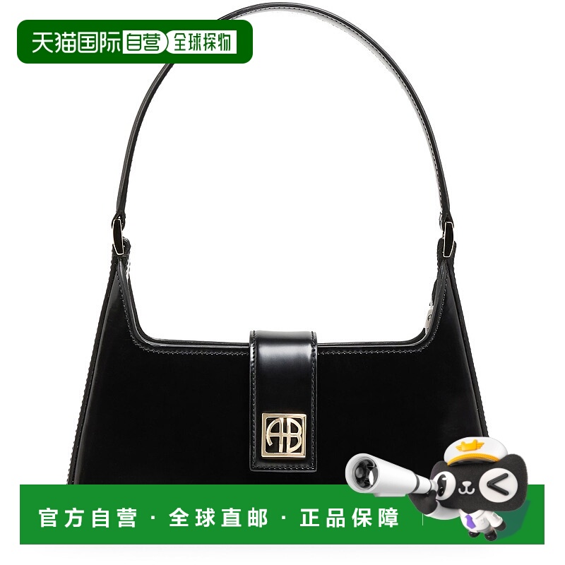 1h可退 香港直邮ANINE BING 女士 Lou 单肩包 black黑色 舒适时尚