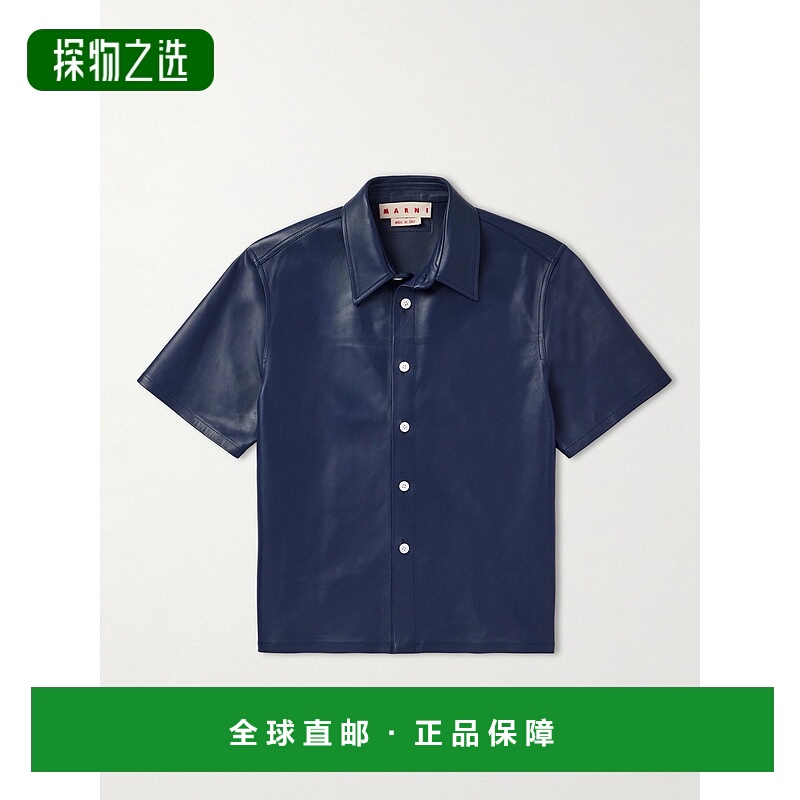 1h可退 香港直邮Marni 玛尼 男士 皮革衬衫 CUMY0026A1ULA736