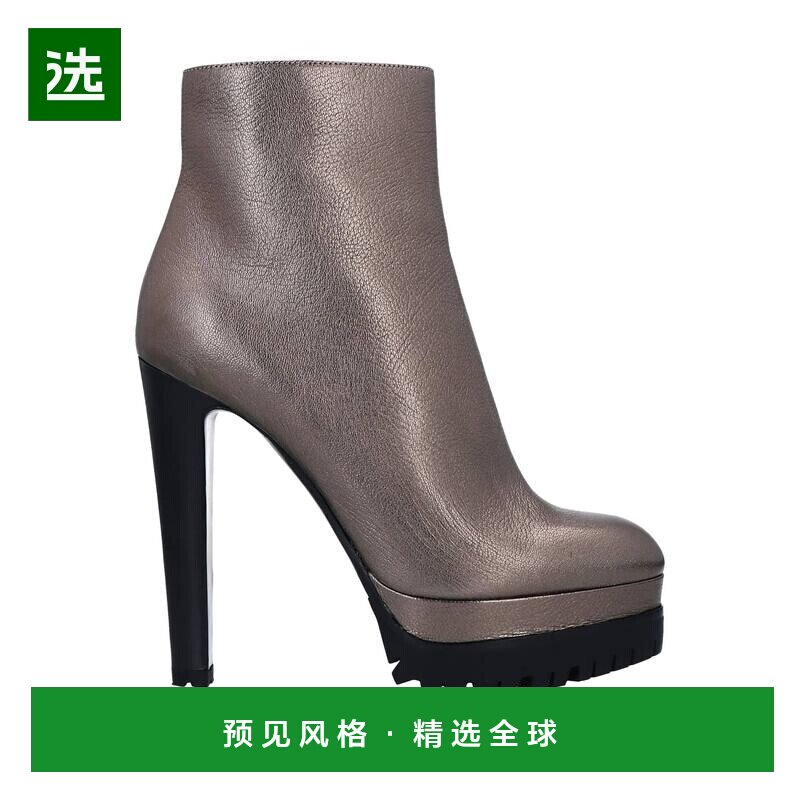 1h可退 香港直邮Sergio Rossi 塞乔·罗西 女士 脚踝靴 metal金属
