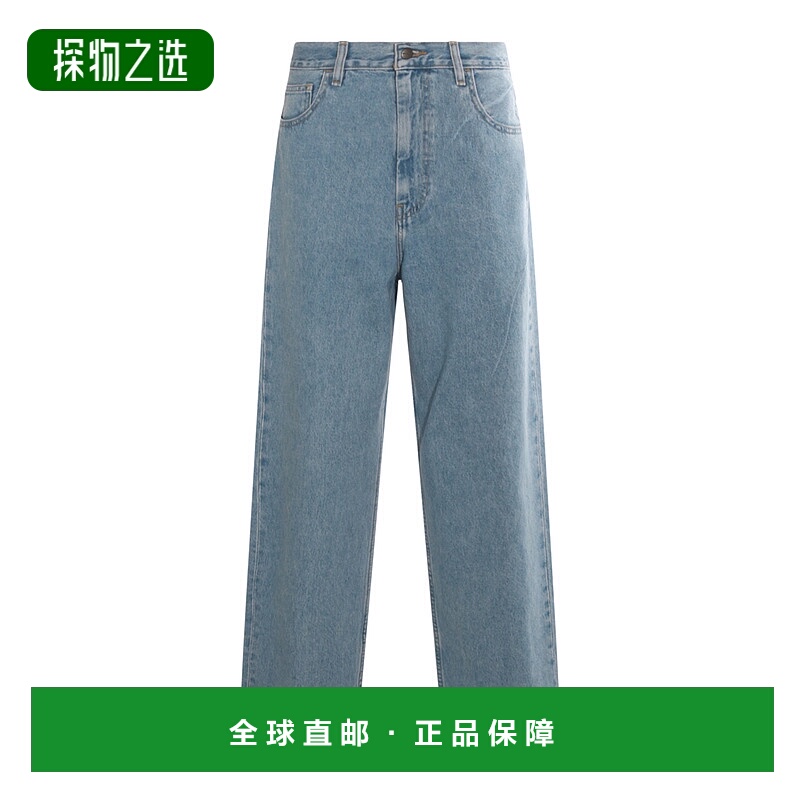 香港直邮CARHARTT WIP 女士 BRANDON 蓝色石头色漂白棉质牛仔裤 I