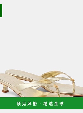 香港直邮Tory Burch 托里·伯奇 女士 皮质人字拖 000693凉鞋