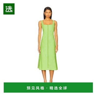 1h可退 香港直邮LA LIGNE 女士 Tealength Detailing 裁剪连衣裙