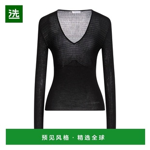 1h可退 香港直邮Patrizia Pepe 柏翠莎 佩佩 女士 毛衣 black黑色