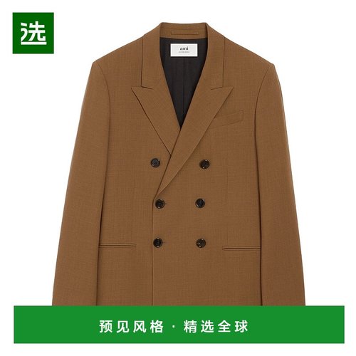 香港直邮Ami Paris 翻领长袖西装外套 HBV006WV0066.
