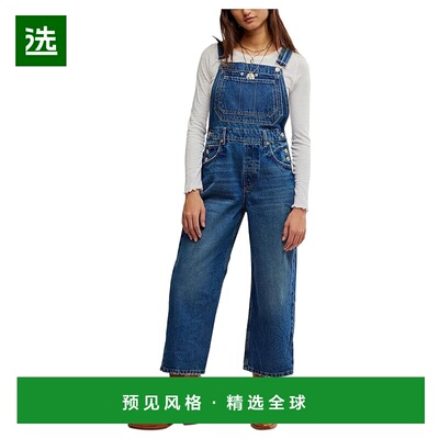 1h可退 香港直邮Free People 自由人 女士 Deep Trance 工装连身