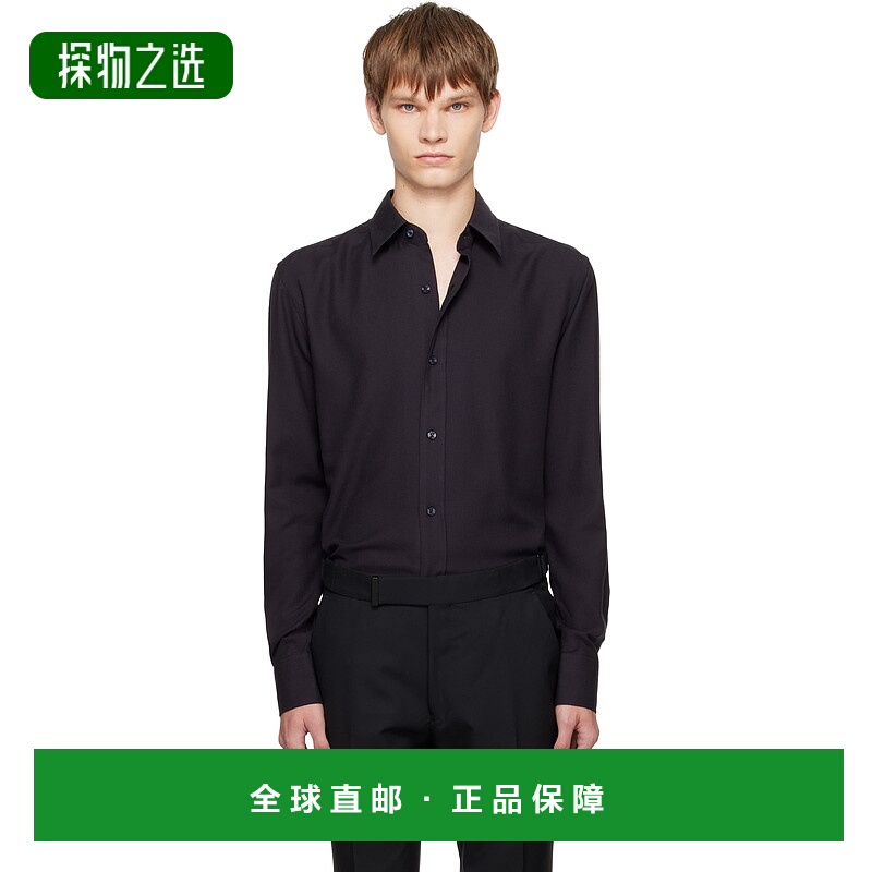 香港直邮Tom Ford 汤姆·福特 男士 黑色 Cotton Cashmere Fluid