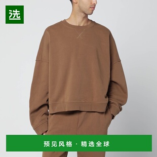 1h可退 香港直邮Entire Studios 男士 棕色棉质圆领运动衫 UNU251