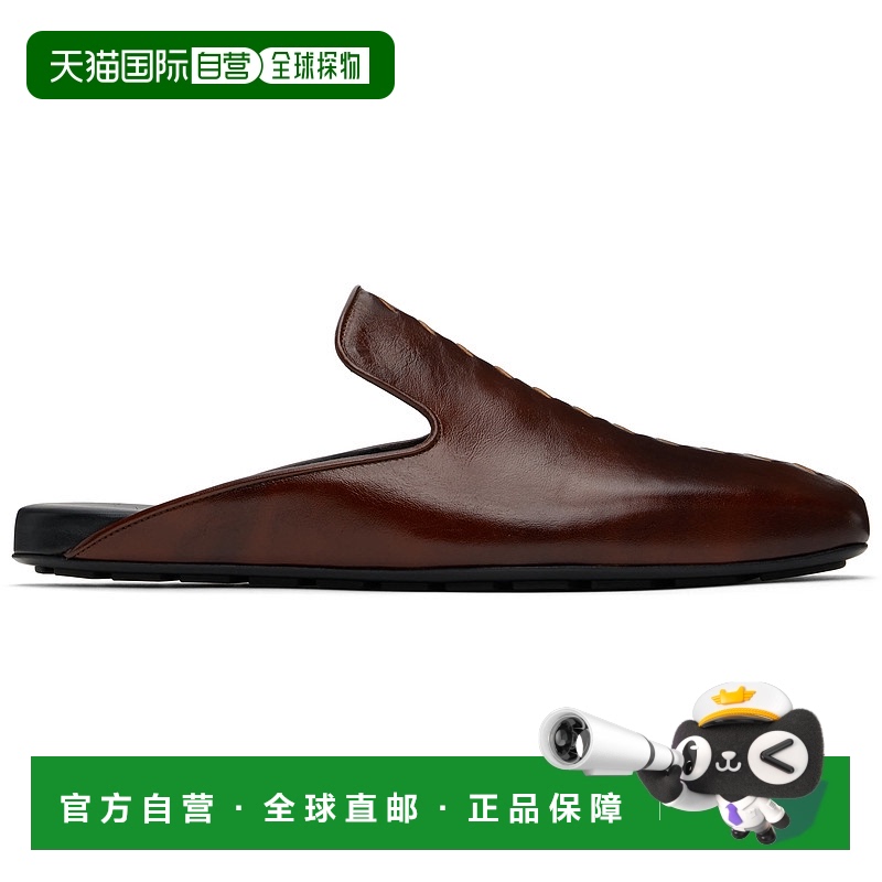 1h可退 香港直邮Bottega Veneta 葆蝶家 男士 棕色 Roma 拖鞋 816