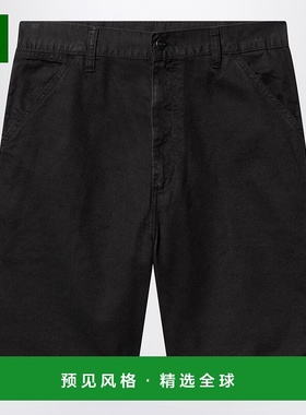 1h可退 香港直邮CARHARTT WIP 男士 单及膝黑色短裤 I031504CO89G