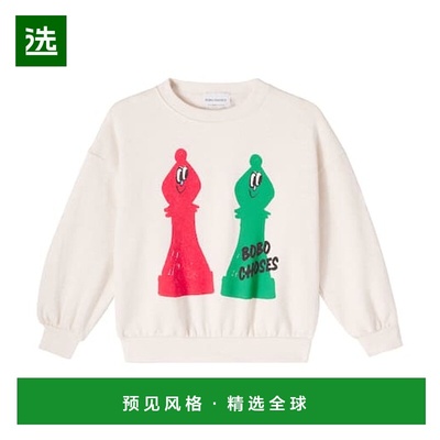 香港直邮bobo choses 男童 Checkmate 棉质卫衣童装