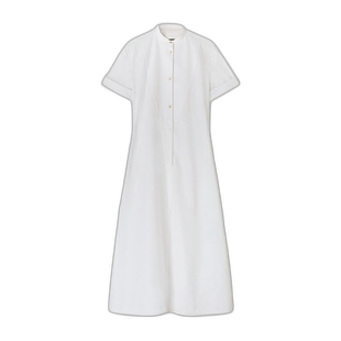 香港直邮Jil Sander 短袖棉质府绸连衣裙 J02CT0153-J45002