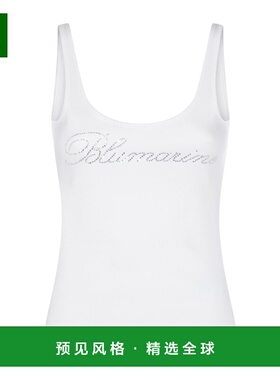 香港直邮BLUMARINE 女士背心吊带 2T129AN0103 SS2026 白色 圆领