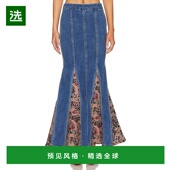 半身裙 1h可退 ACQ620S24 Luda 长款 香港直邮Majorelle 女士