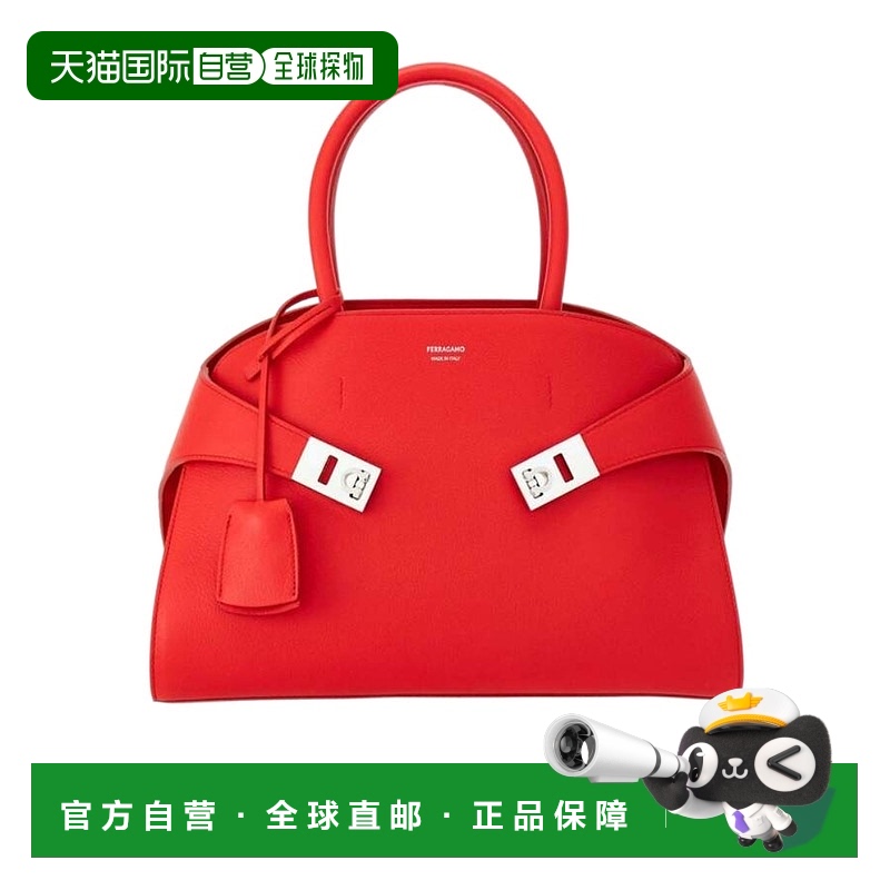 香港直邮Salvatore Ferragamo 圆形提手单肩包 215608