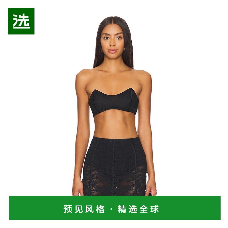 1h可退 香港直邮Fleur Du Mal 女士 花朵蕾丝抹胸文胸 BR0446性感图片