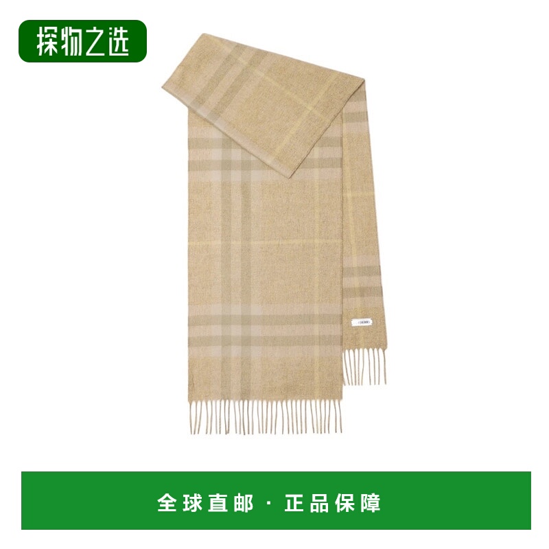 香港直邮Burberry 徽标羊绒围巾 80947421时尚休闲 高级感 正品