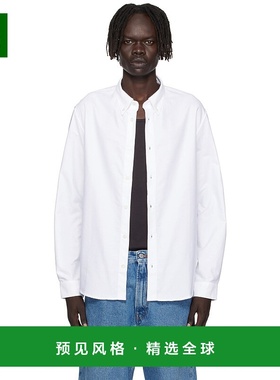 1h可退 香港直邮A.P.C. 男士 白色 Greg 衬衫 COECKH12499牛津纺