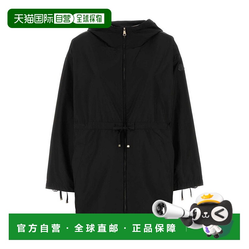 1h可退 香港直邮Moncler 盟可睐 女士 Saverne 抽繩拉鍊派克大衣