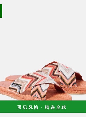 1h可退 香港直邮MISSONI 米索尼 女士 Harlow raschel 凉鞋