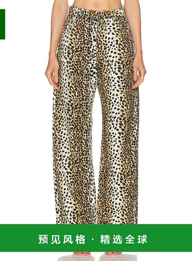 1h可退 香港直邮Blumarine 蓝色情人 女士 印花阔腿裤子 P522J186