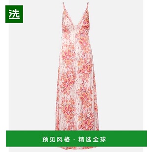1h可退 香港直邮Poupette St Barth 女士 Cassandra 花朵长款连衣