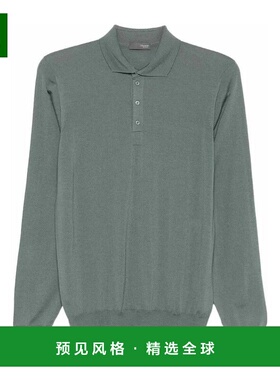 香港直邮DRUMOHR 男士POLO衫 D0D145L474 AW2025 绿色 Long Sleev