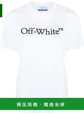 1h可退 香港直邮Off-white 女士 白色 Big Bookish Skate T 恤 OW