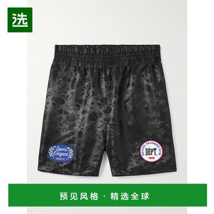 1h可退 gallery dept 男士 Boxing 直筒嵌花缎面提花短裤