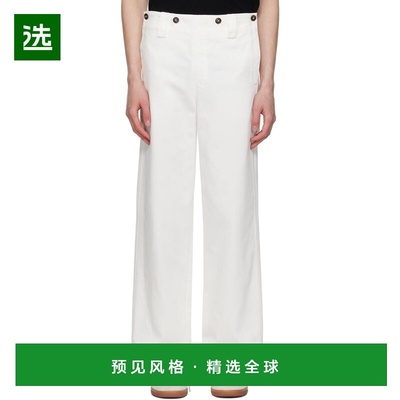 1h可退 香港直邮Commas 男士 白色 Fall Front 长裤 PF24P113001