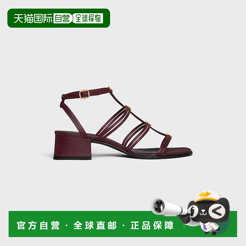 自营1h可退 欧洲直邮CELINE赛琳 Clemence Triomphe羔羊皮多色凉