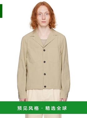 1h可退 香港直邮officine generale 男士 米色口袋衬衫 S24MOVS07