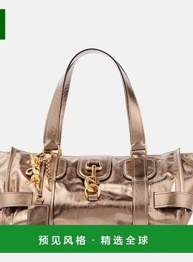 1h可退 香港直邮Chloe 蔻依 女士 Kerala 25 大号金属感皮革手提