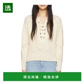 香港直邮Isabel 22PPU068322P042I长袖 Marant 徽标系带毛衣