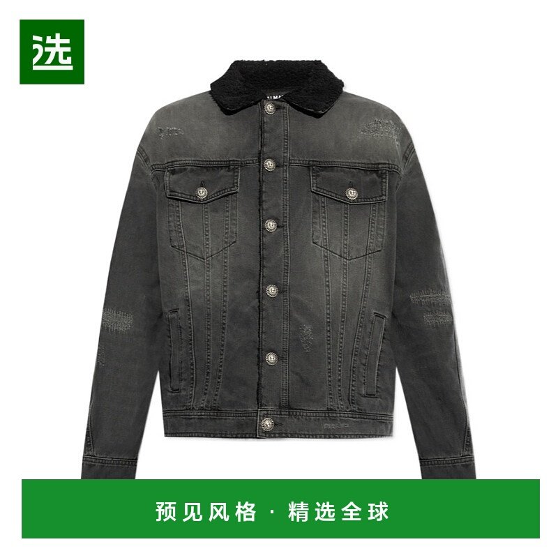 香港直邮Balmain 长袖牛仔外套 DH1TC315DE68