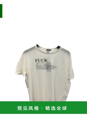 香港直邮R13 女士T恤 R13WK141K115B AW2025 白色 Fuck relaxed t