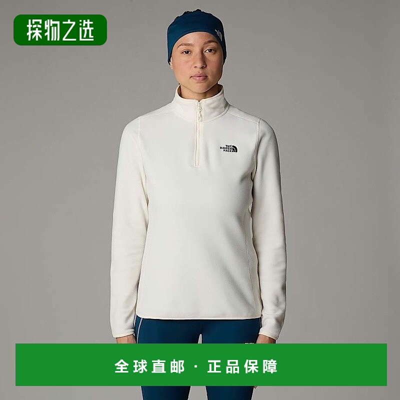 欧洲直邮北面女士 100 Glacier 全拉链羊毛衫TheNorthFace