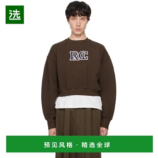 1h可退 【美国直邮】recto 棕色刺绣徽标运动衫 男装卫衣 242775M