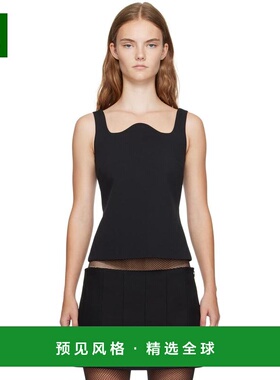 1h可退 【美国直邮】recto 黑色标志性弧形领背心吊带 女装 女士