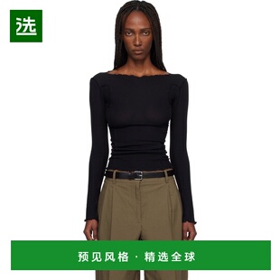 1h可退 香港直邮Baserange 女士 黑色 Omato 长袖 T 恤 TTML