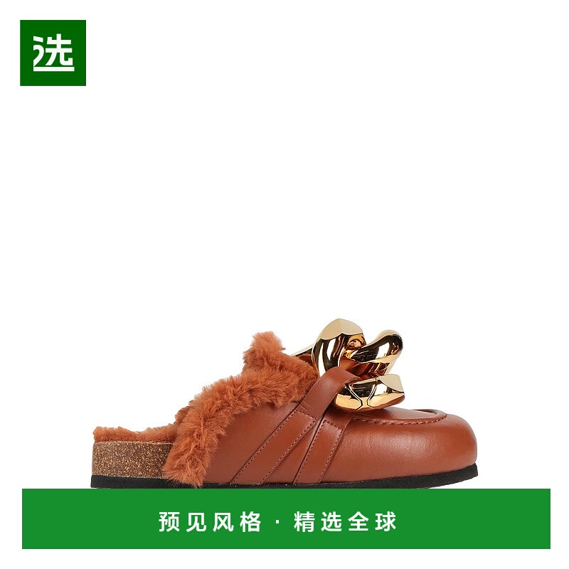 香港直邮J.W. Anderson 女士 Mules 木屐 brown棕色 舒适时尚