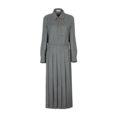 香港直邮Fendi 羊毛长袖连衣裙 FDC818AM3N