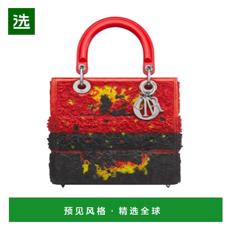 香港直邮Dior 中号Lady Dior手提包 M0565BQBAX
