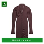美国直邮 Helmut Lang 1h可退 Infinity 拉链中长连衣裙