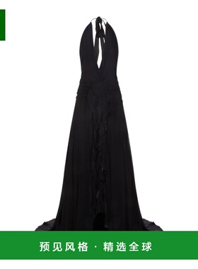 香港直邮BLUMARINE 女士连衣裙 2A803AN0990 SS2026 黑色 挂脖连