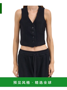 香港直邮Thom Krom 女士背心吊带 MWJ212NERO AW2025 黑色 徽标马